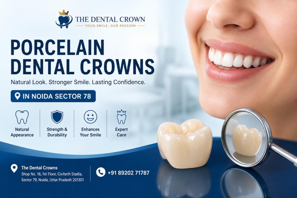 Porcelain Dental Crowns in Noida