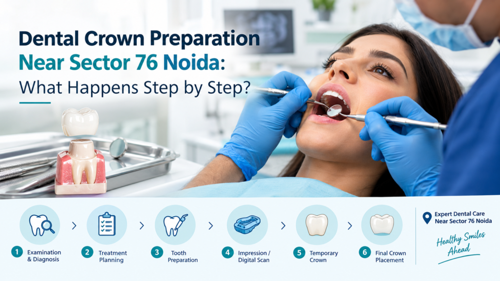 Dental Crown Preparation Near Sector 76 Noida