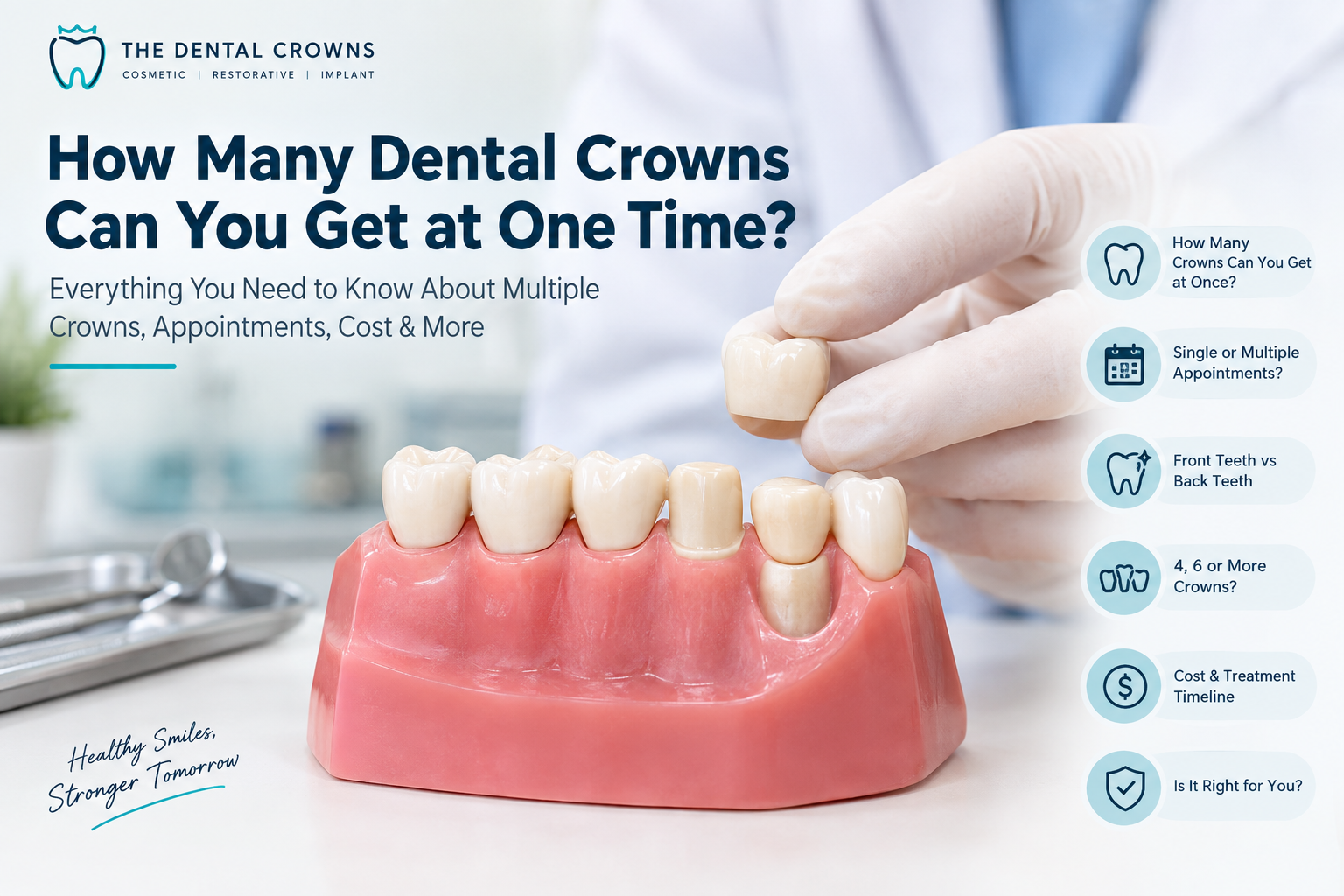 how many dental crowns can you get at one time