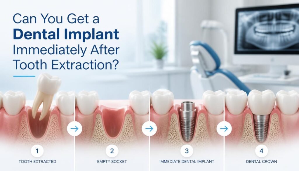Can You Get a Dental Implant Immediately After Tooth Extraction?
