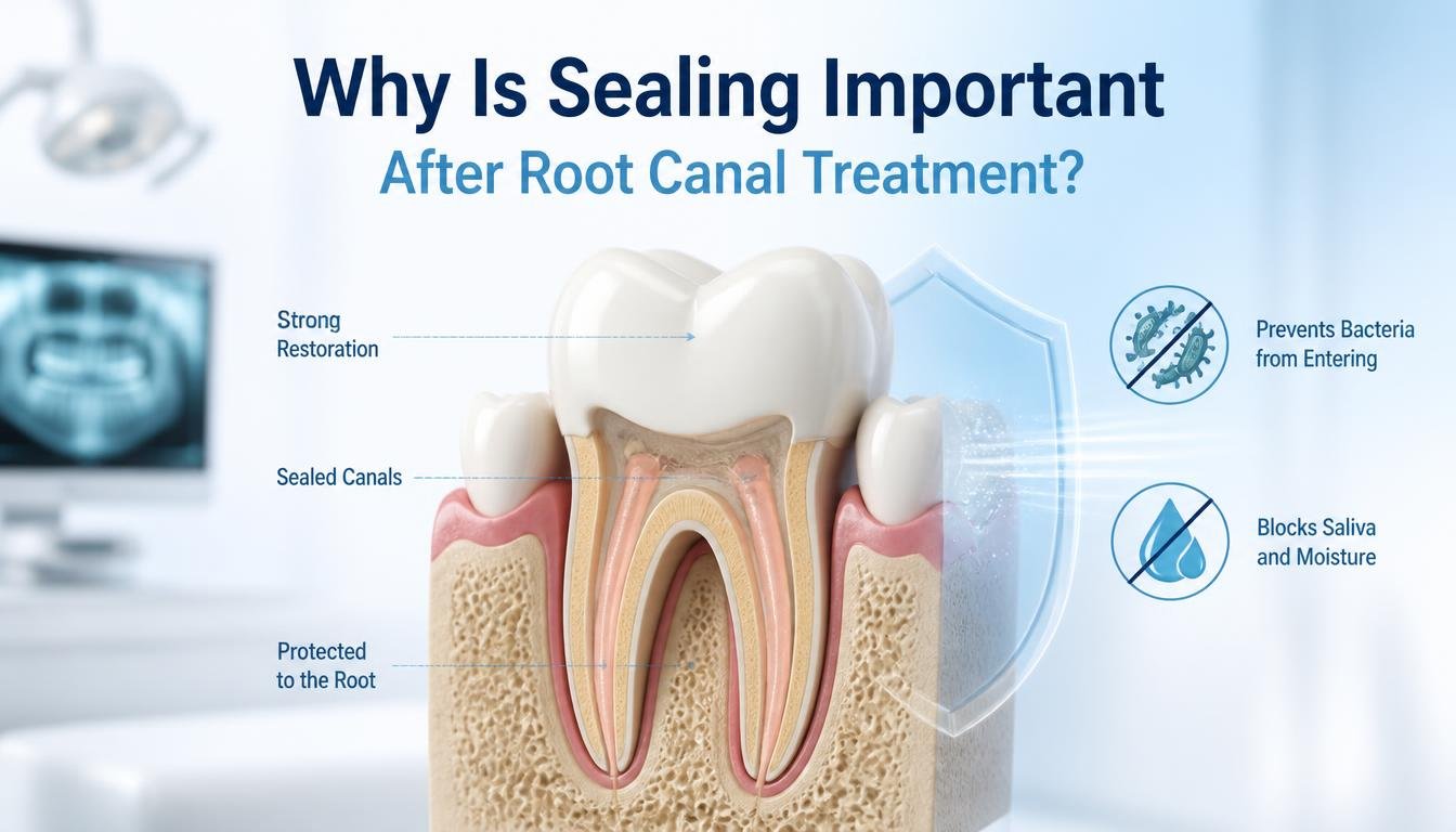 Why is sealing important after root canal treatment?