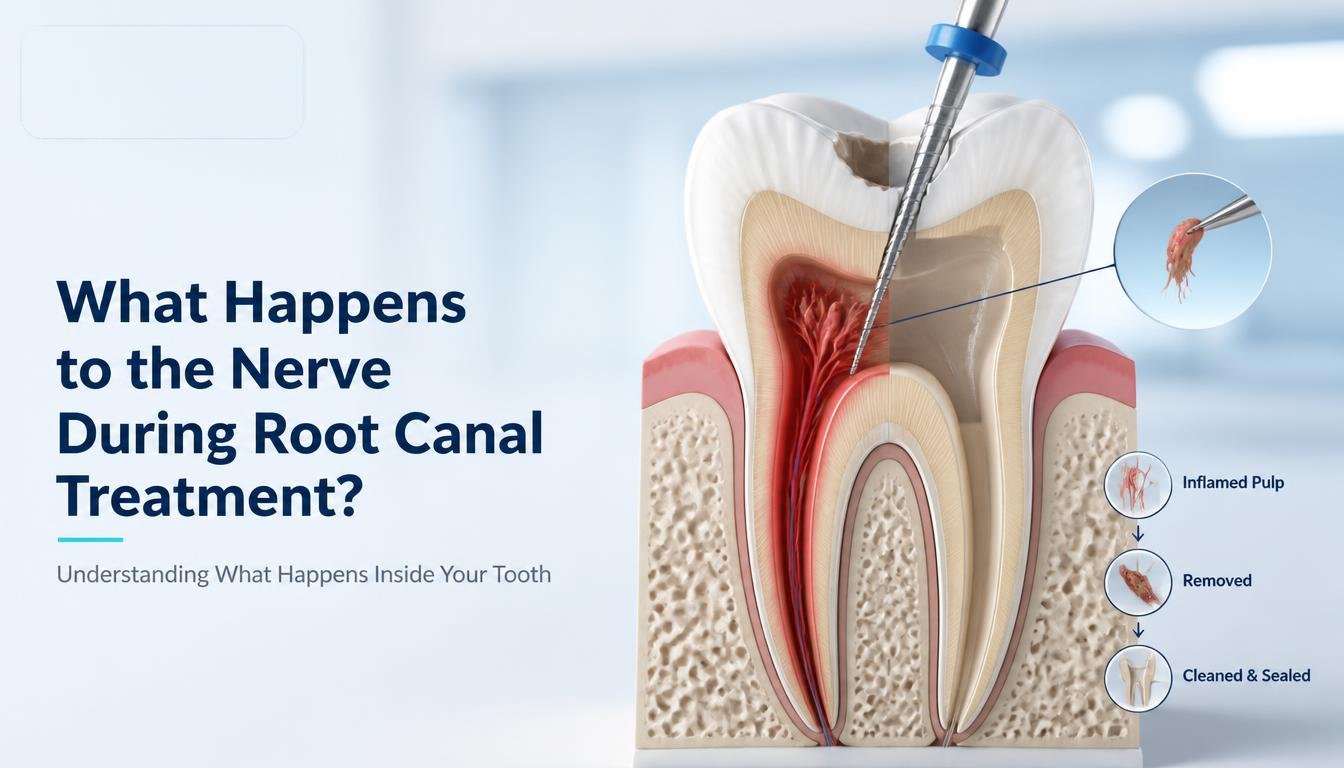 What Happens to the Nerve During Root Canal Treatment?