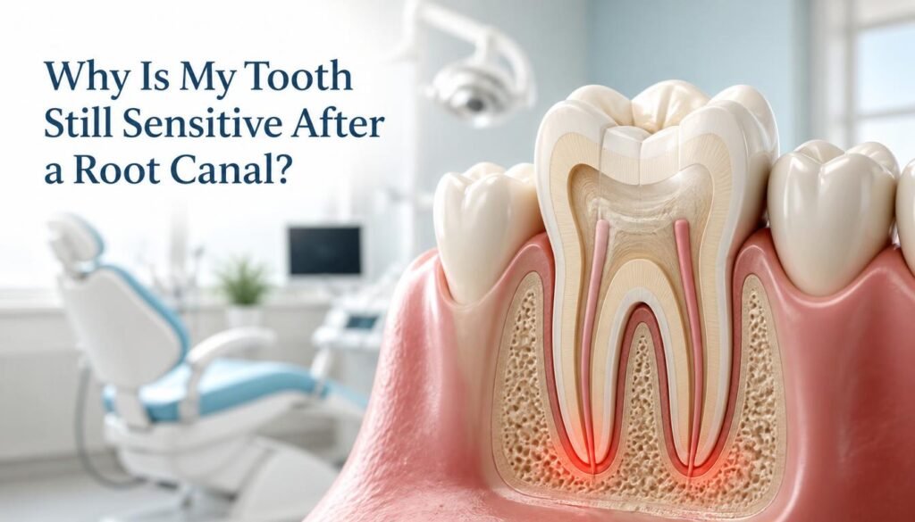 why is my tooth still sensitive after a root canal