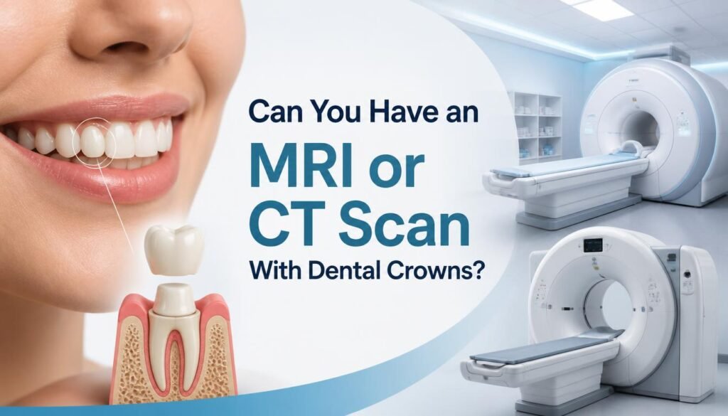 Can you have an MRI or CT scan with dental crowns