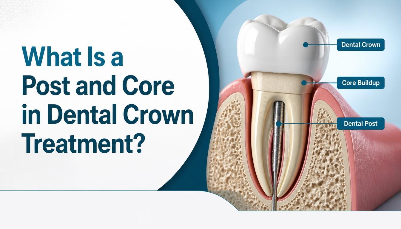 what is a post and core in dental crown treatment