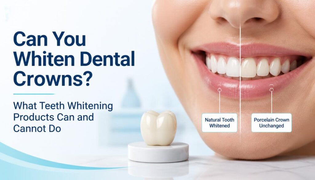 Whiten Dental Crowns With Teeth Whitening Products