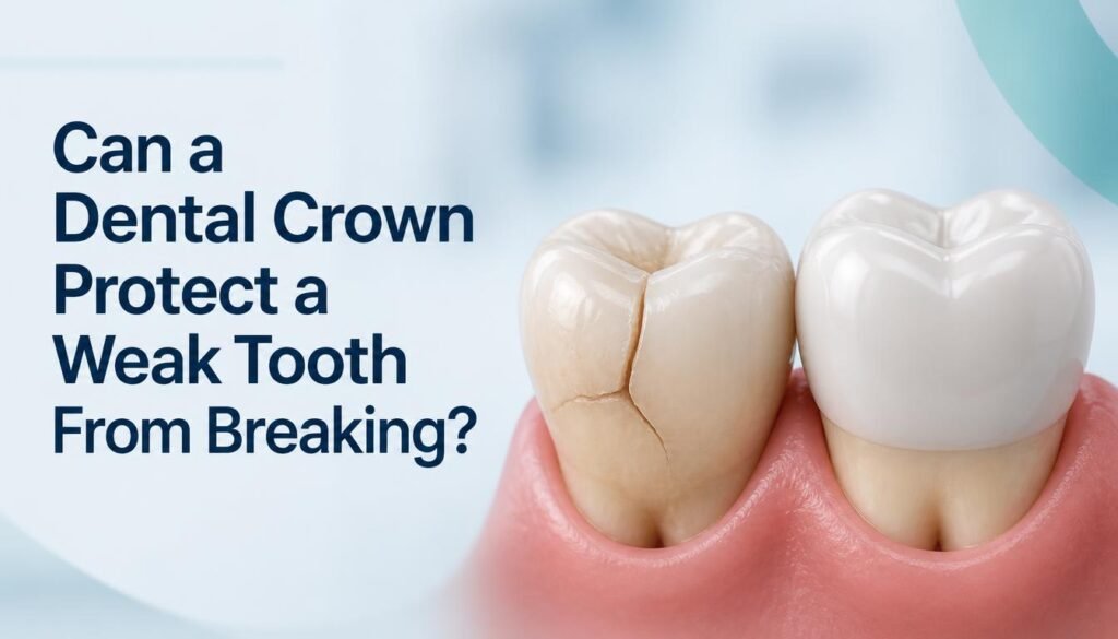 can a dental crown protect a weak tooth