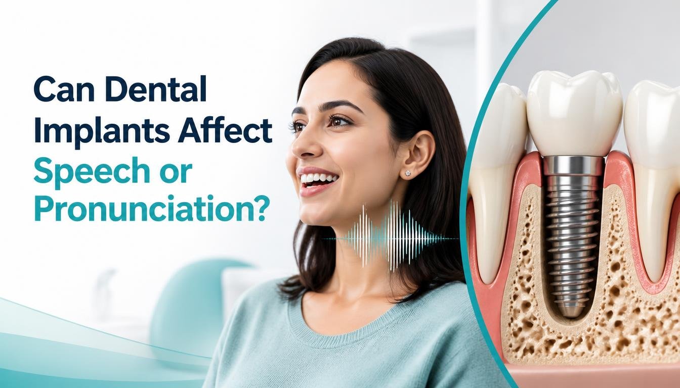 Can dental implants affect speech or pronunciation