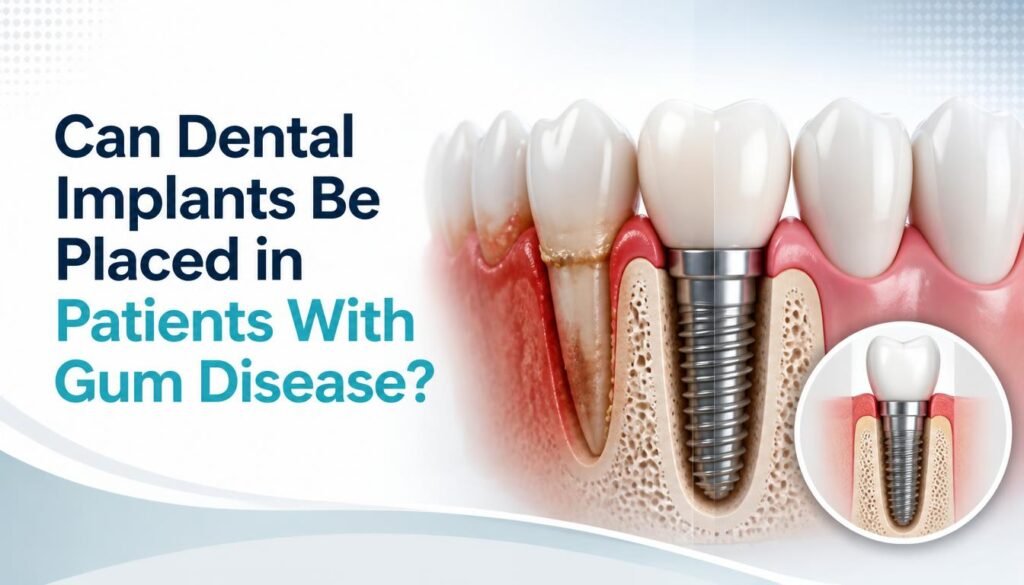 dental implants be placed in patients with gum disease
