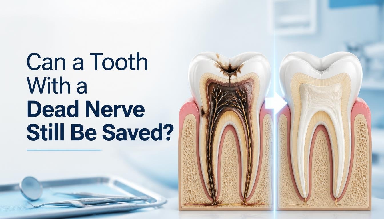 Can a tooth with a dead nerve be saved