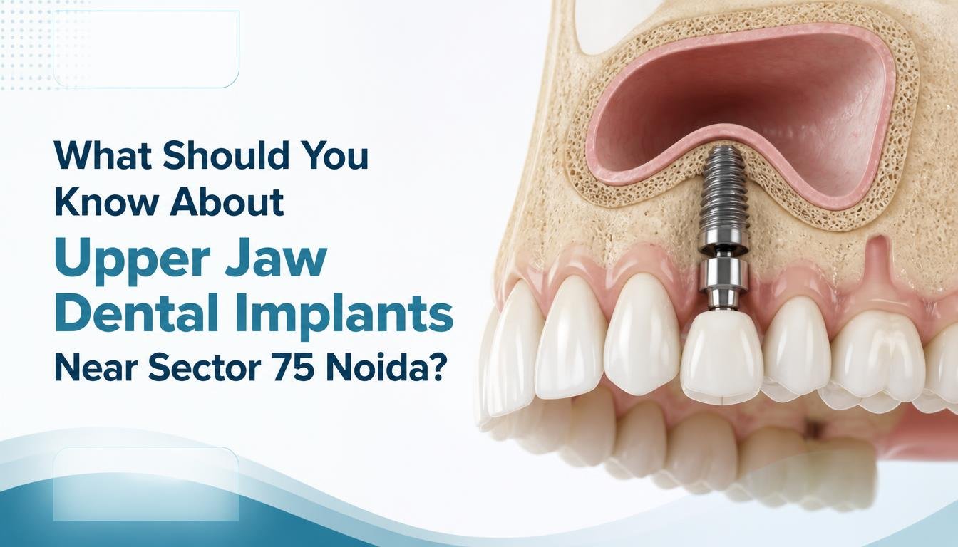 Upper jaw dental implants near Sector 75 Noida