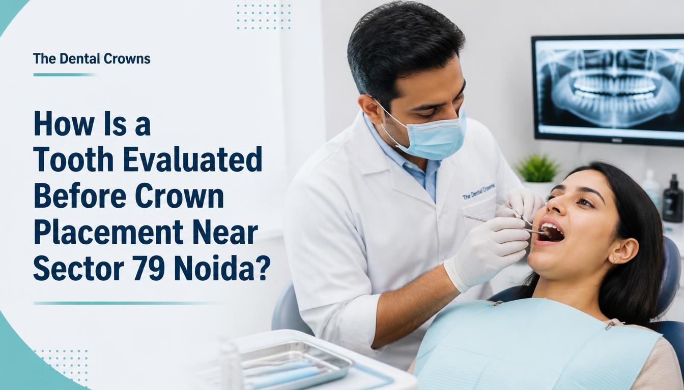 tooth evaluation before crown placement