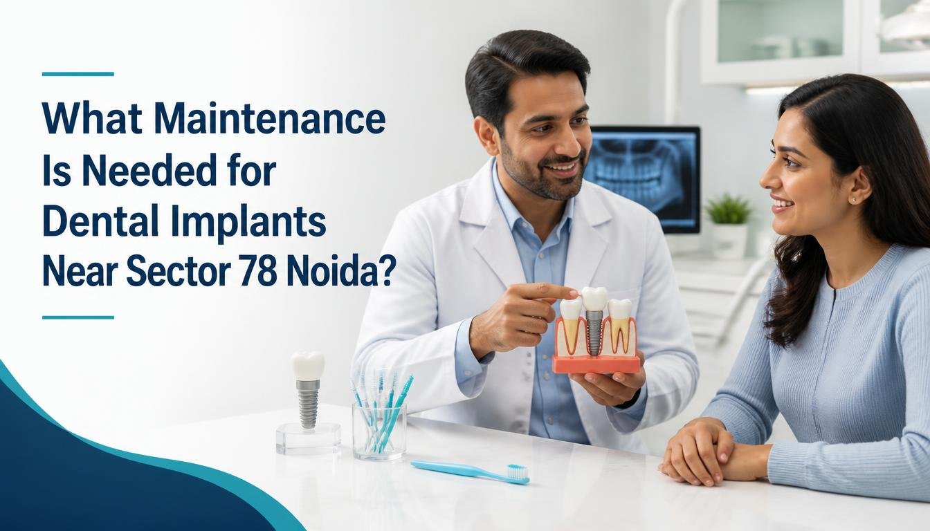 Dental implant maintenance near Sector 78 Noida