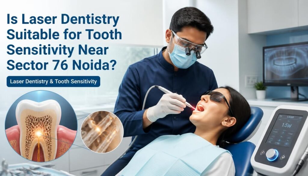 Is Laser Dentistry Suitable for Tooth Sensitivity Near Sector 76 Noida?