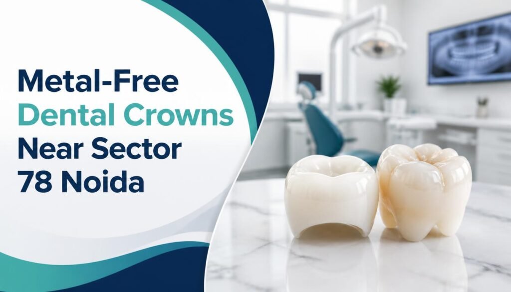 Metal-free dental crowns near Sector 78 Noida