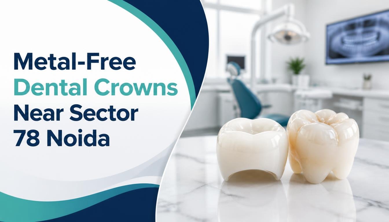 Metal-free dental crowns near Sector 78 Noida